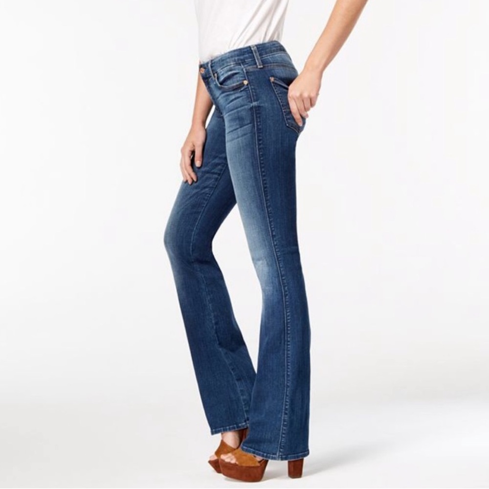 7 FOR ALL MANKIND Kimmie Boot Cut Low Rise Medium Wash Jeans
